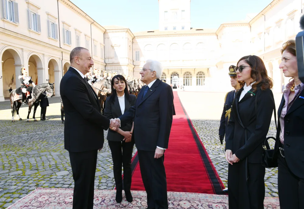 Prezident İlham Əliyevin Romada rəsmi yolasalma mərasimi baş tutdu
