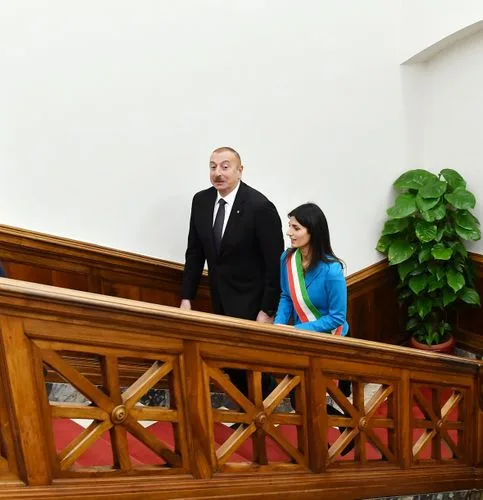 Prezident İlham Əliyev Roma şəhərinin meri ilə GÖRÜŞDÜ - FOTOLAR