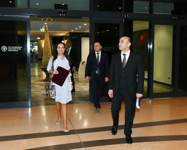 Leyla Əliyeva Romada FAO-nun baş direktoru ilə görüşüb