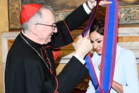 Mehriban Əliyeva Papa Cəngavər Ordeninin ən ali dərəcəsinə layiq görüldü