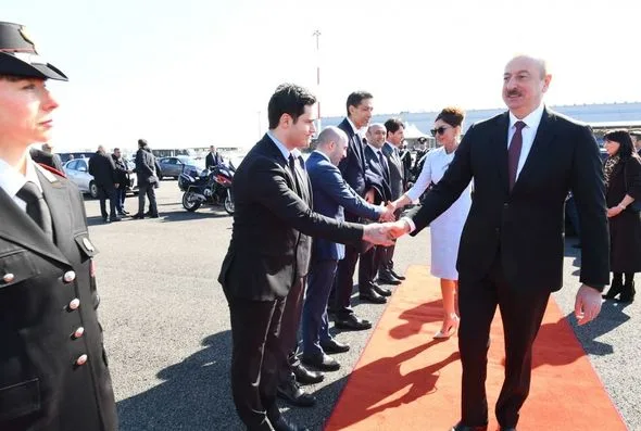 Prezident İlham Əliyevin İtaliyaya dövlət səfəri başa çatdı - -FOTO
