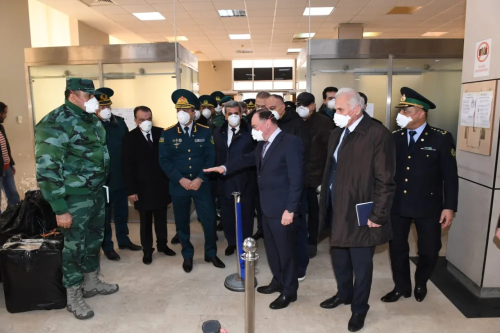 Prezident vəzifəli şəxsləri İranla sərhəddə - GÖNDƏRDİ - FOTOLAR