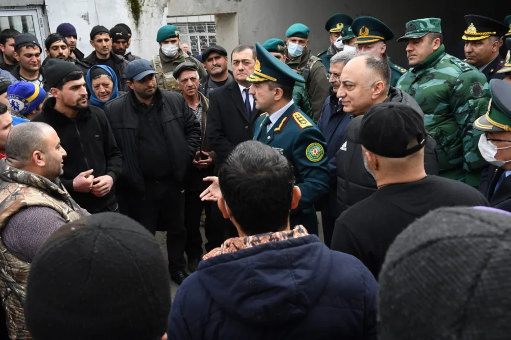 Prezident vəzifəli şəxsləri İranla sərhəddə - GÖNDƏRDİ - FOTOLAR