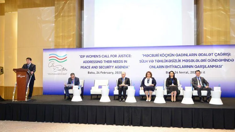 Ombudsman məcburi köçkün qadınların hüquqlarının təmini ilə bağlı - beynəlxalq konfransda çıxış etdi
