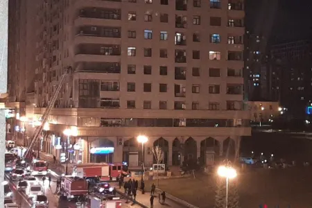 Nərimanovda yeni tikili yanır - -VIDEO