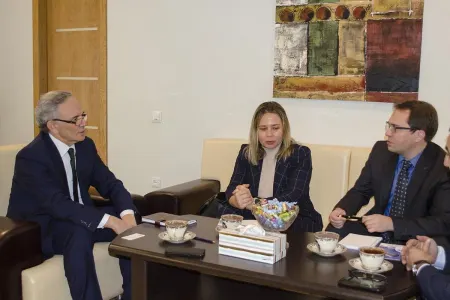 Rusiyanın ölkəmizdəki səfirliyinin müşaviri - MƏTBUAT ŞURASINDA - FOTO