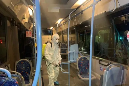 “Bakubus” avtobusları dezinfeksiya edilir