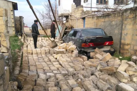Güclü külək minə yaxın evi - QAZSIZ QOYDU - FOTO