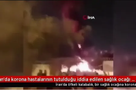 İranda koronavirusa yoluxmuş xəstələrin gətirildiyi xəstəxana yandırıldı - VİDEO