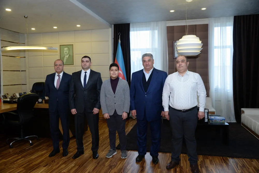 Azad Rəhimov qalib şahmatçı ilə - GÖRÜŞDÜ - FOTO