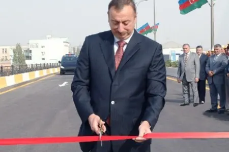 Prezident Goranboyda yol açılışında - İŞTİRAK ETDİ - FOTO
