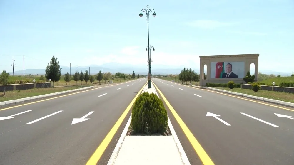 Prezident Goranboyda yol açılışında - İŞTİRAK ETDİ - FOTO