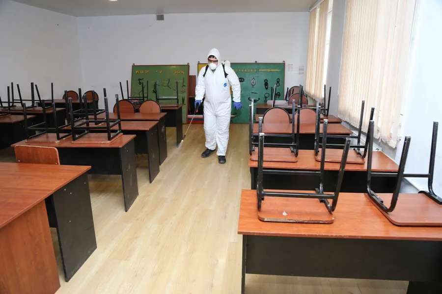 Dövlət Dəniz Akademiyasında dezinfeksiya - İŞLƏRİ APARILDI - FOTO