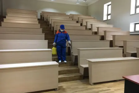 Azərbaycan Memarlıq və İnşaat Universitetində dezinfeksiya işləri aparıldı
