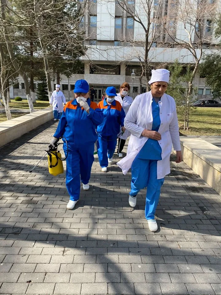 Azərbaycan Memarlıq və İnşaat Universitetində dezinfeksiya işləri aparıldı