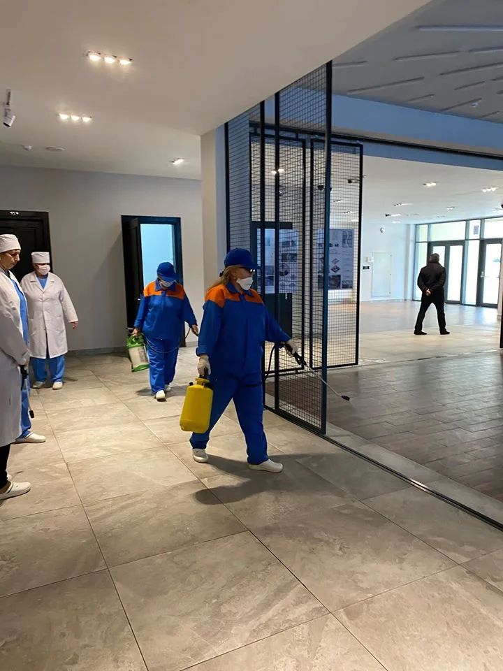 Azərbaycan Memarlıq və İnşaat Universitetində dezinfeksiya işləri aparıldı