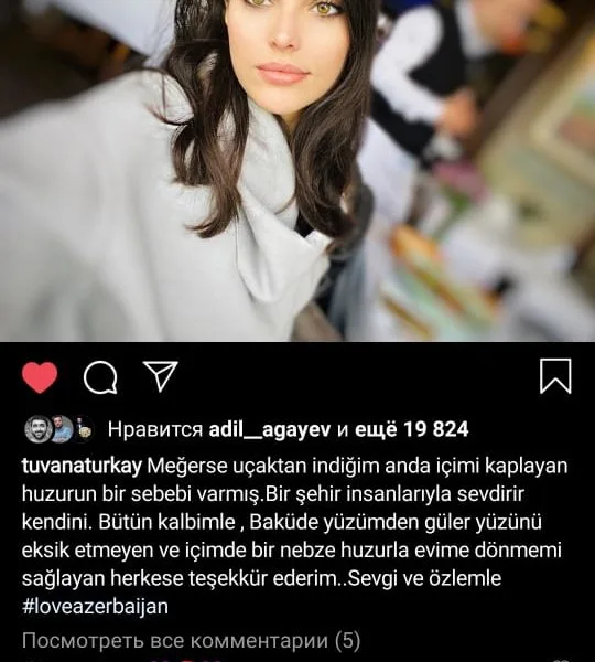 "Ağır romantik”in Aslısı Azərbaycana təşəkkürünü - BİLDİRDİ - FOTO