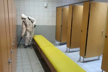 Su İdmanı Sarayı dezinfeksiya olundu