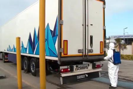 Gömrük postlarında dezinfeksiya işləri aparılır