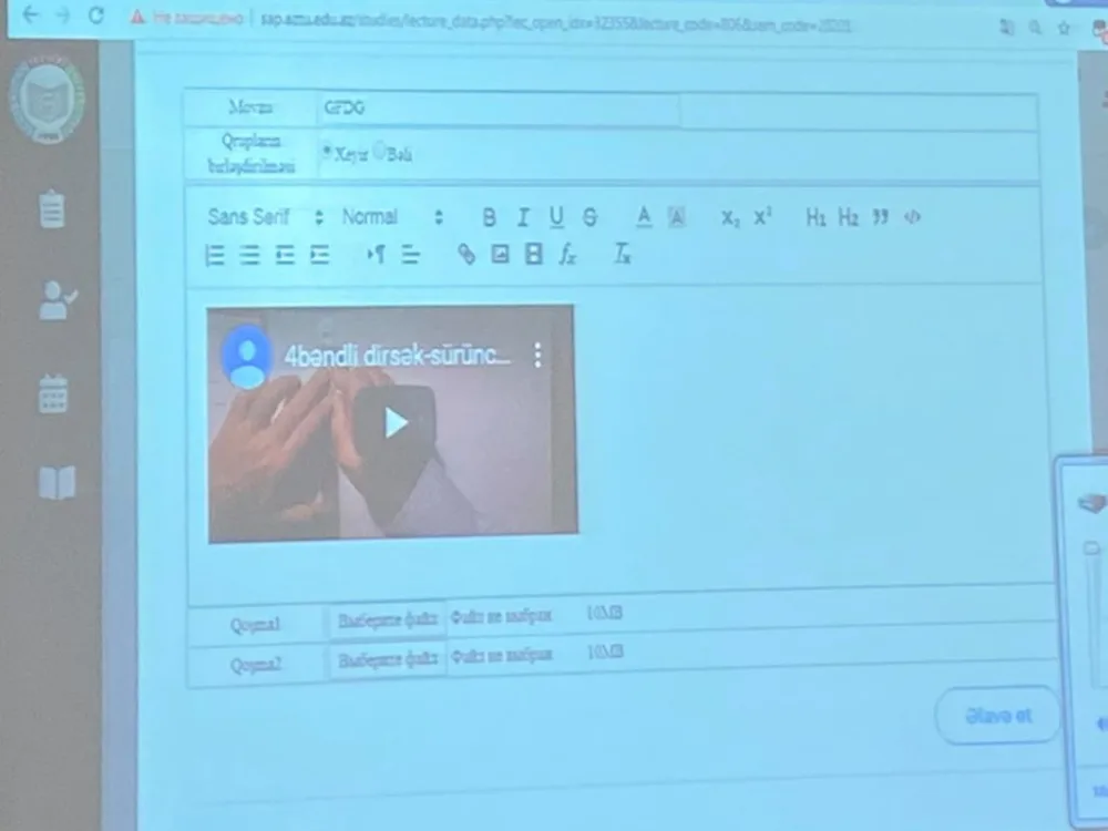 AzTU distant təhsil texnologiyalarından istifadəni genişləndirir