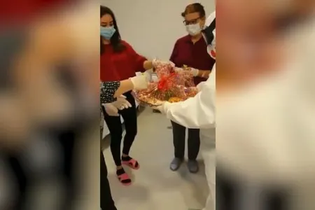 Azərbaycanda karantində olan şəxslərə bayram sovqatı paylandı - VİDEO