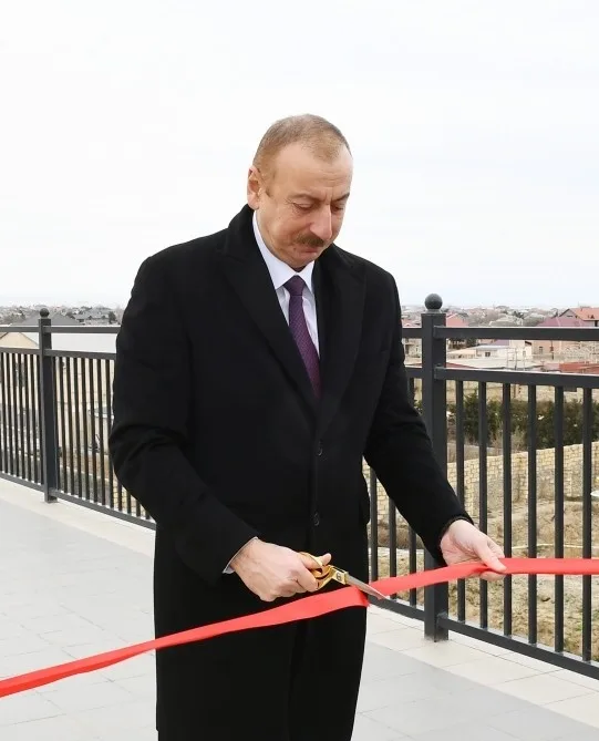 Prezident Abşeron dairəvi dəmir yolunun bir hissəsinin açılışında - FOTO-YENİLƏNDİ
