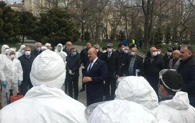 Nəsimi rayonunda dezinfeksiyaedici tədbirlər davam etdirilir