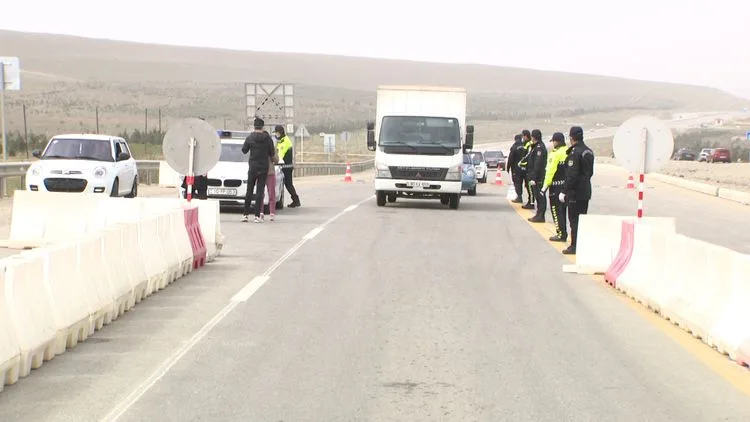 Polis Bakı, Sumqayıt və Abşerona aparan ara yollarda postlar QURDU - FOTO