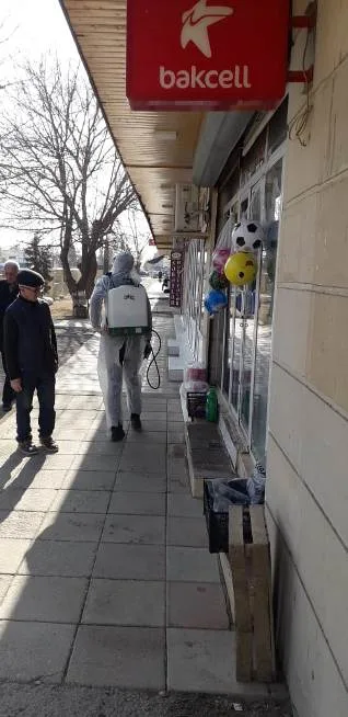 Goranboyda koronavirusa qarşı dezinfeksiya tədbirləri - -FOTO