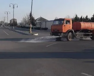 Goranboyda koronavirusa qarşı dezinfeksiya tədbirləri - -FOTO