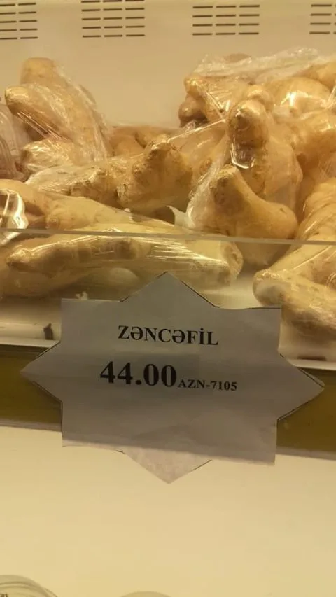 Azərbaycanda zəncəfil bahalaşdı - -44 manat
