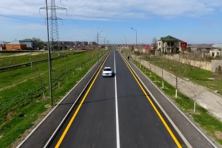 Abşeronda yol yenidən quruldu - -FOTO