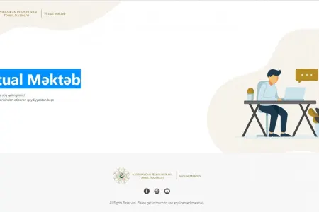 Təhsil Nazirliyi "Virtual məktəb" layihəsini təqdim edir