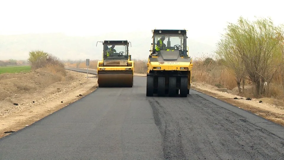 Kəndlərarası avtomobil yolu - YENİDƏN QURULUR - FOTO