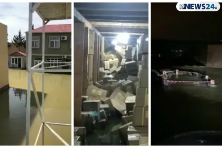 SON DƏQİQƏ: Sədərəkdə sahibkarların anbarları - SUYUN İÇİNDƏ QALDI - FOTOLAR - VİDEO