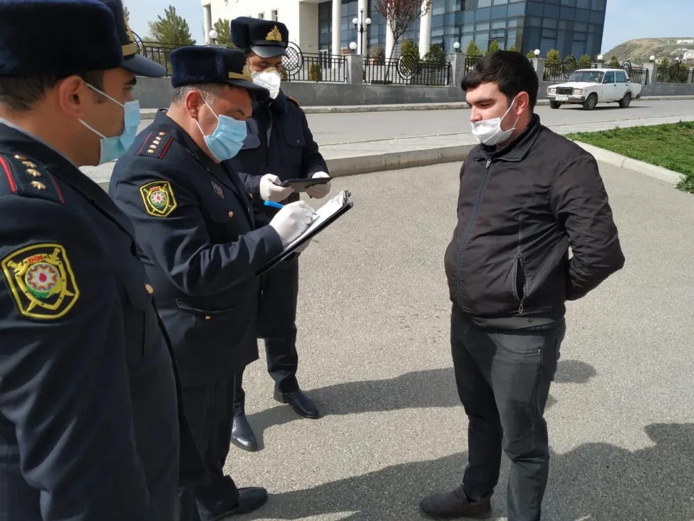 Xızıda 15 nəfər karantini pozduğuna görə məsuliyyətə cəlb olundu- - FOTO