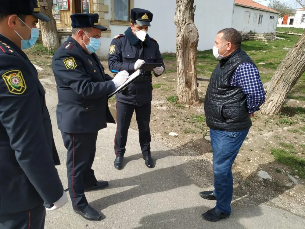 Xızıda 15 nəfər karantini pozduğuna görə məsuliyyətə cəlb olundu- - FOTO