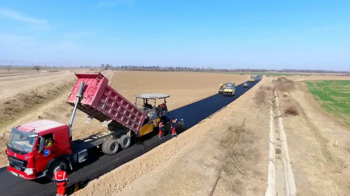 Tovuzda yollar - YENİDƏN QURULUR - FOTO