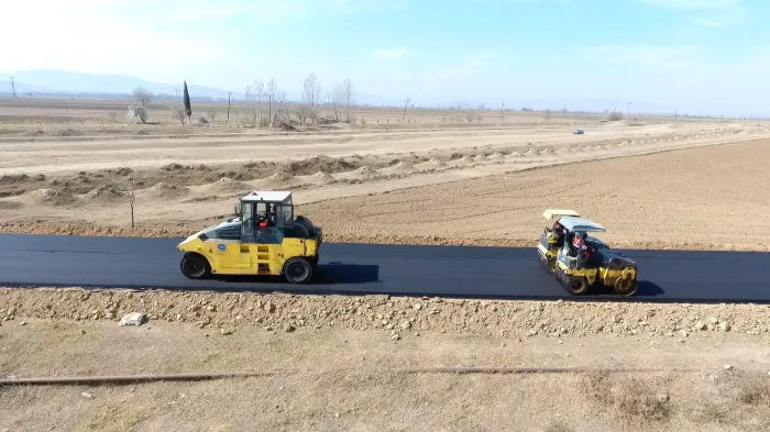 Tovuzda yollar - YENİDƏN QURULUR - FOTO