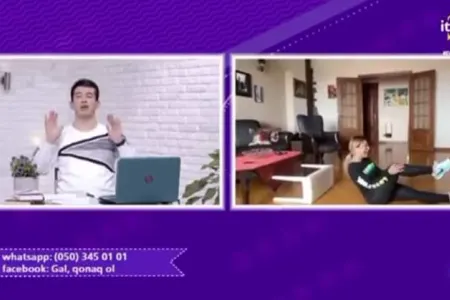 Tünzalə Ağayeva verilişdə yıxıldı - VİDEO