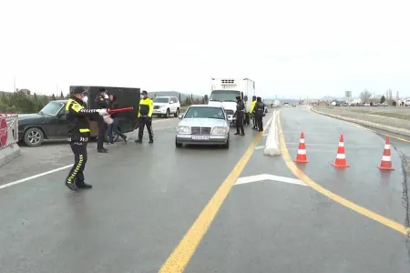 Ötən ay karantini pozan 22 min avtomobil - GERI QAYTARILIB
