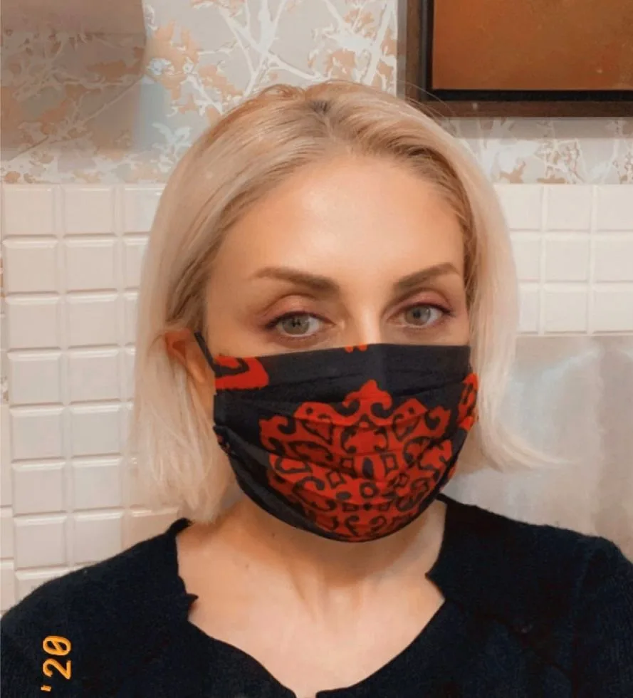 Gülnarə Xəlilova kəlağayıdan maskalar - HAZIRLADI - FOTOLAR