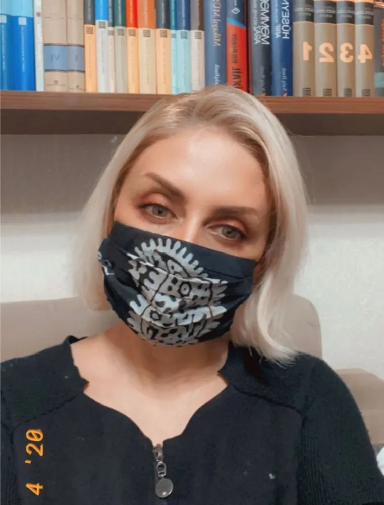 Gülnarə Xəlilova kəlağayıdan maskalar - HAZIRLADI - FOTOLAR