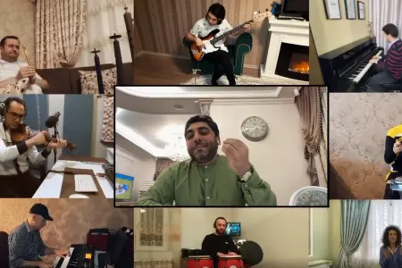 Özü Moskvada , ansamblı isə Bakıda - ONLİNE KONSERT - VİDEO