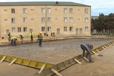 Sumqayıtda koronavirusla mübarizə üçün modul tipli xəstəxana tikilir - -VİDEO