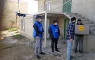 YAP aztəminatlı ailələrə ərzaq yardımı etdi - FOTOLAR