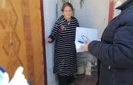 YAP aztəminatlı ailələrə ərzaq yardımı etdi - FOTOLAR