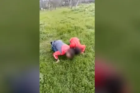Övladını "otlamağa" məcbur edərək videoya çəkən ata - HƏBS EDİLDİ