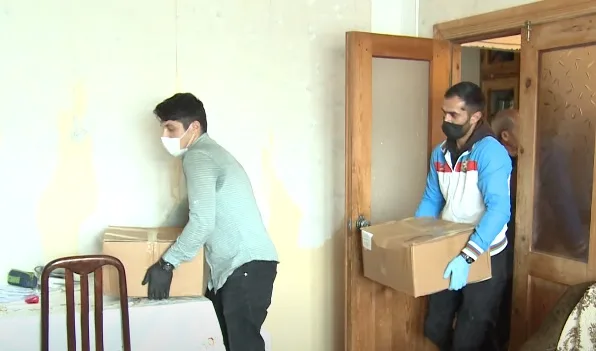 Sumqayıtda 5 mindən çox ailəyə ərzaq bağlamaları paylandı - FOTO