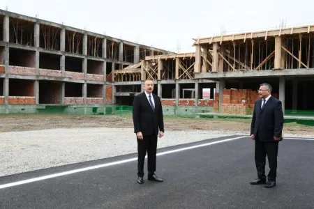 Prezident yataqxanada yaşayanlar üçün tikilən binalarda - -YENİLƏNDİ- FOTOLAR